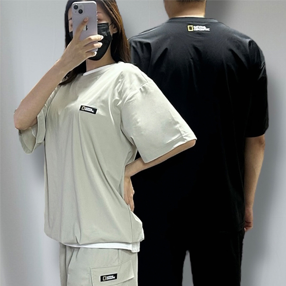 내셔널 카고 아이스 우븐 반팔티 / 남여