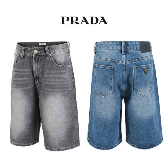PDA 구제 워싱 6부 버뮤다 팬츠